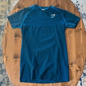 Blue Gymshark Men’s Vital Seamless Shirt
